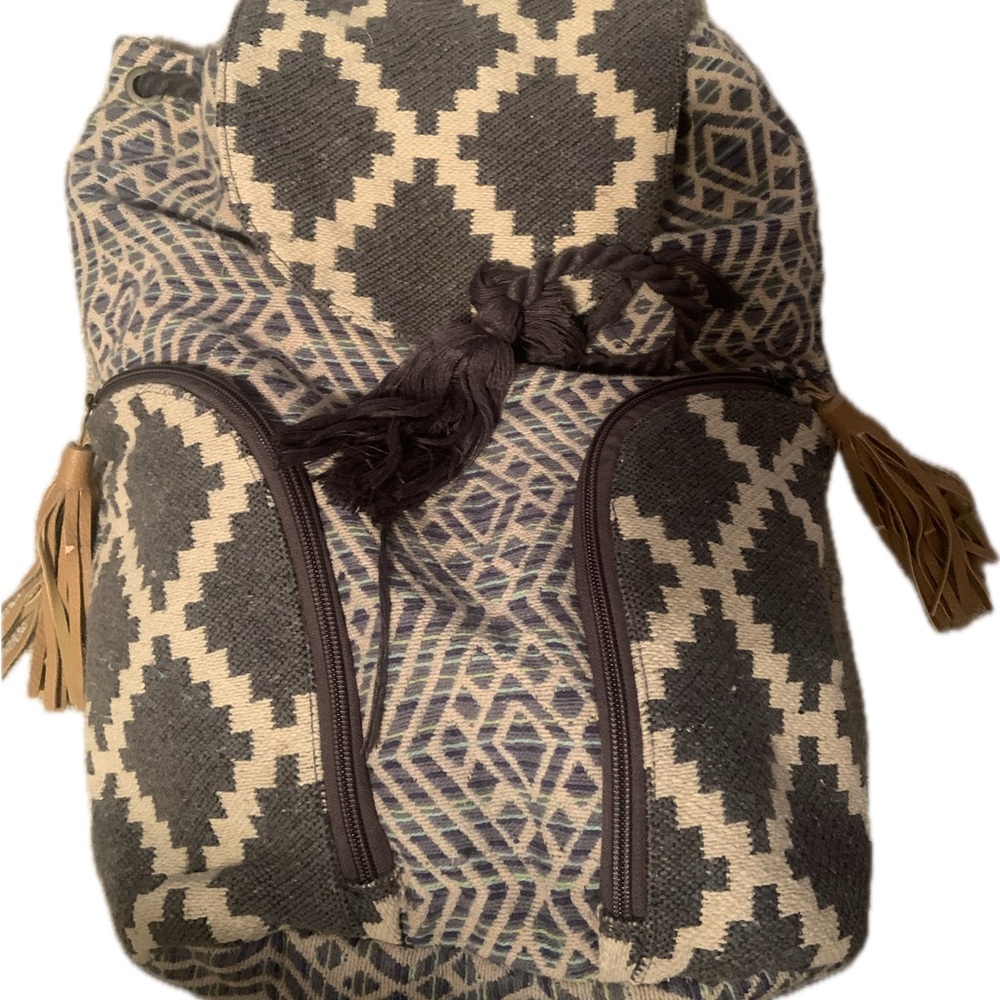 Geometric Patterned Backpack - image 1
